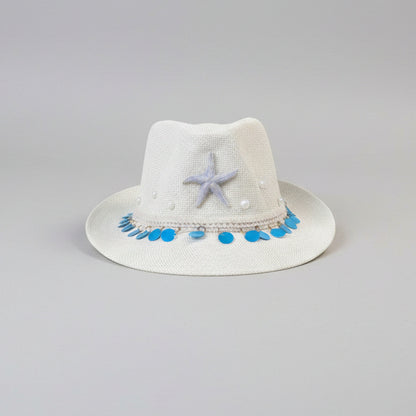 Seaside Fedora Hat - Off-white