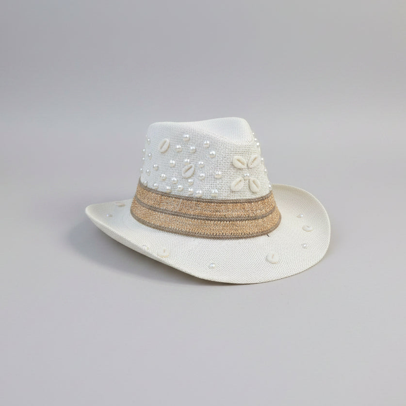 Seaside Fedora Hat - Off-white