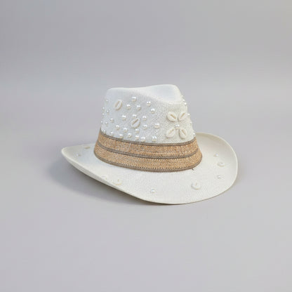 Seaside Fedora Hat - Off-white