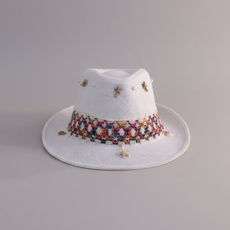 Seaside Fedora Hat - White