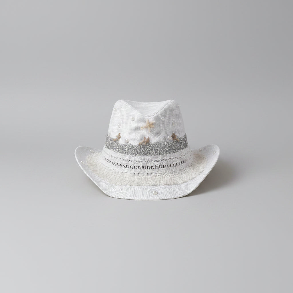 Seaside Fedora Hat - White