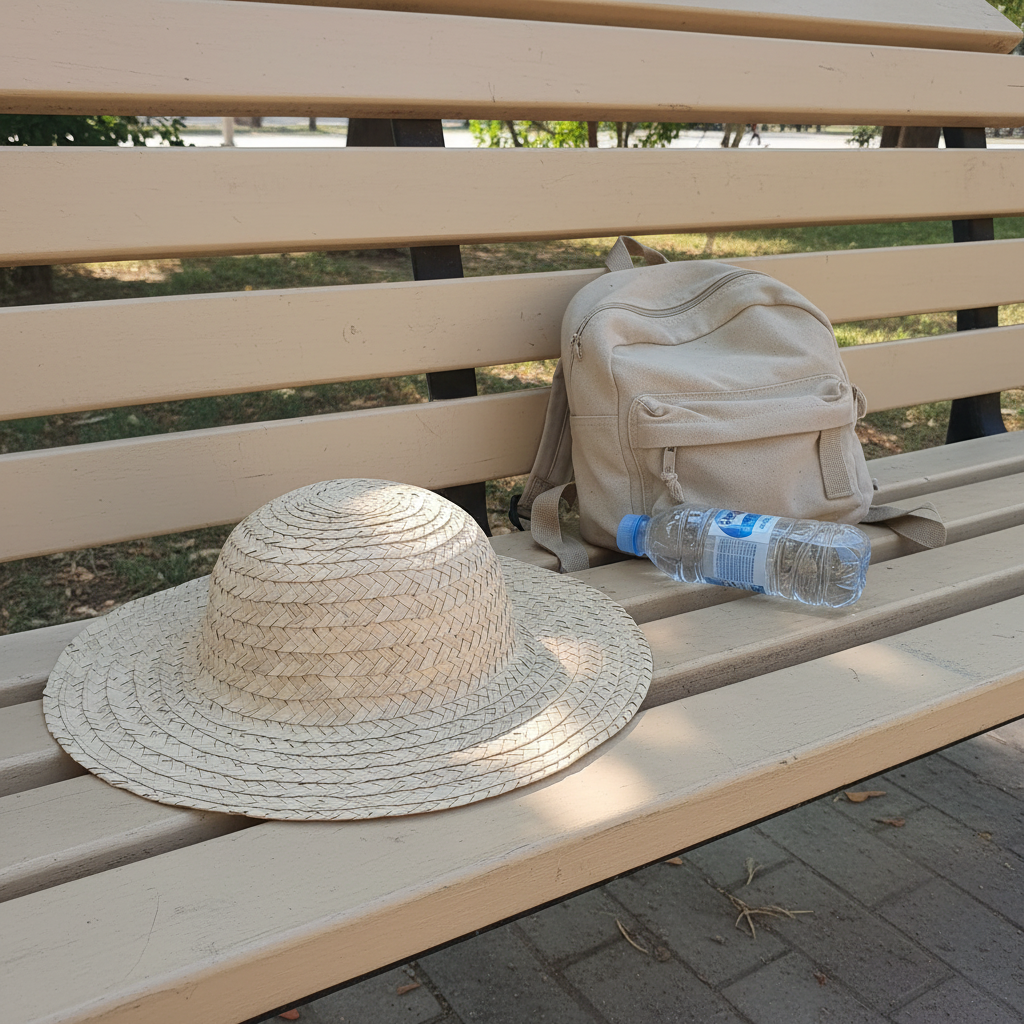 Little Explorer palm leaves hat