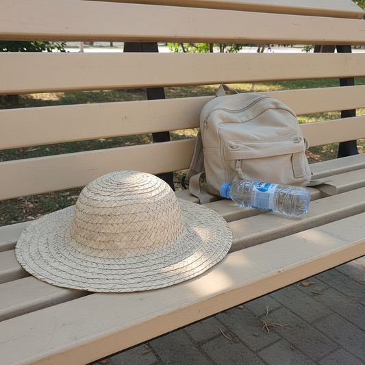 Little Explorer palm leaves hat