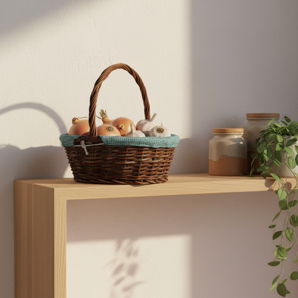NEST Oval Willow Basket with Lining
