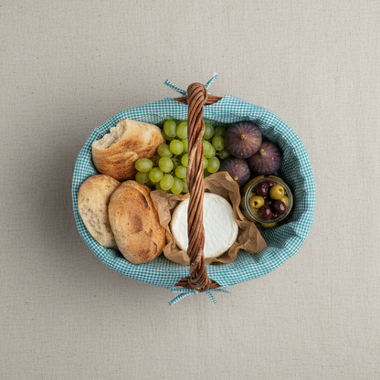 NEST Oval Willow Basket with Lining
