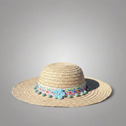 Aqua bloom hat