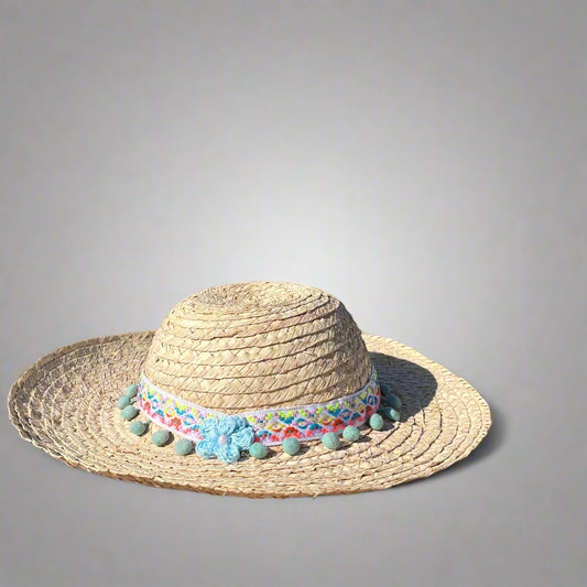 Aqua bloom hat