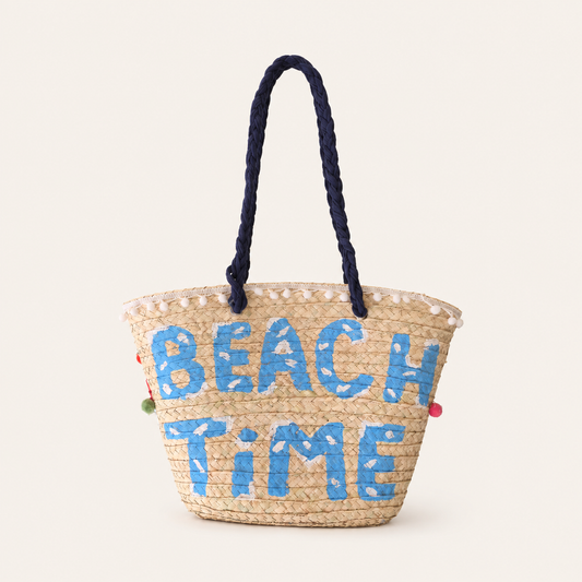 Palm leaf beach bag