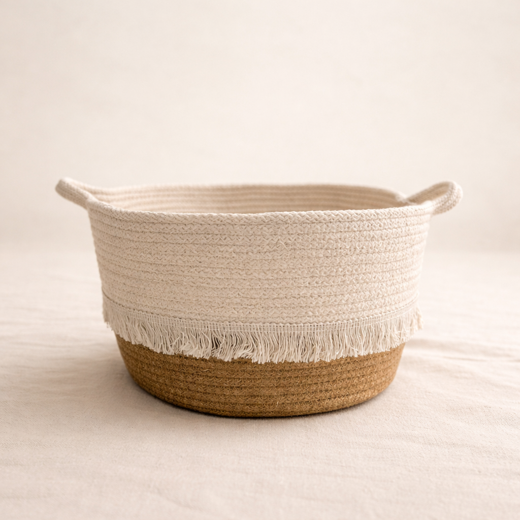 Fringe Jute Storage Basket - Set of 3