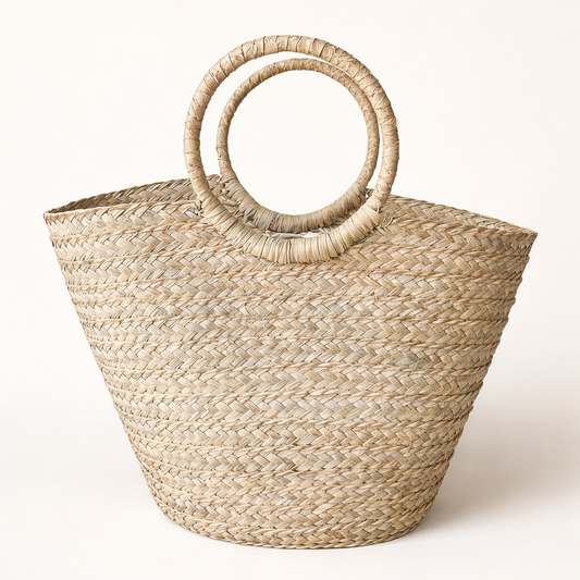 Round ring handle bag