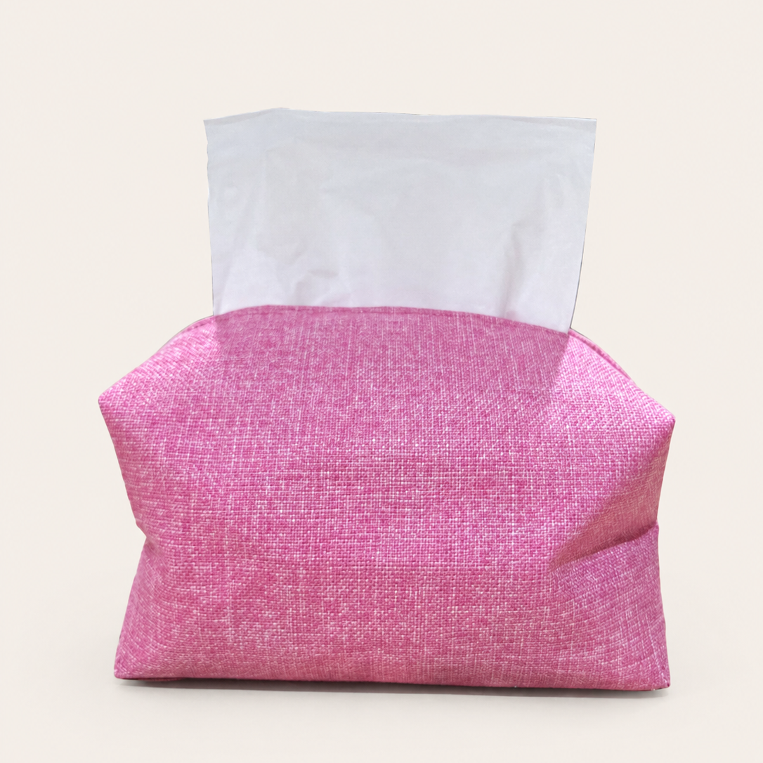 Jute tissue box cover