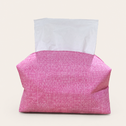 Jute tissue box cover