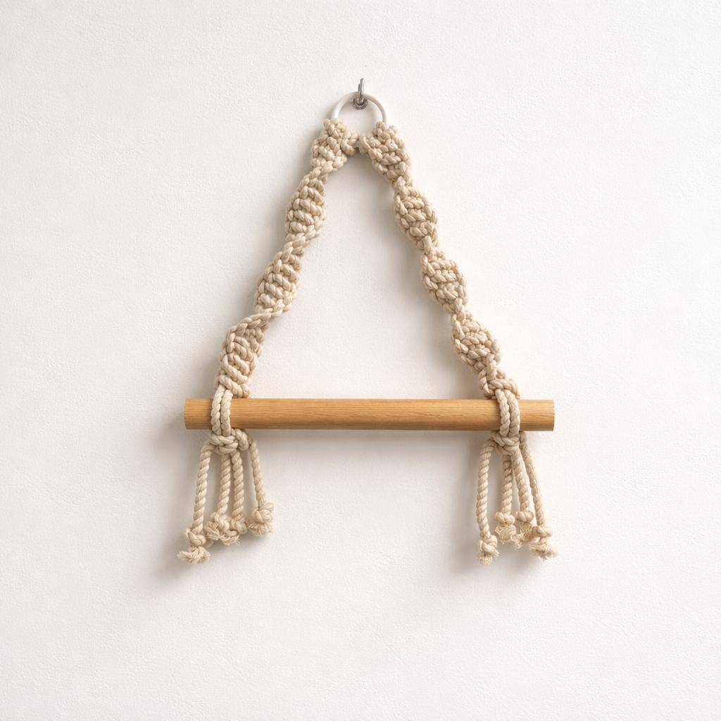 Braided Macramé Toilet Paper Holder