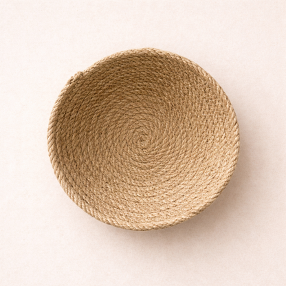 Gathering Trio nesting jute bowls, view 3 — Khoos