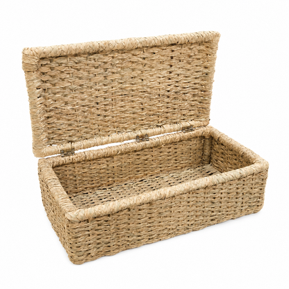 SAHARA woven storage chest, view 2 — Khoos