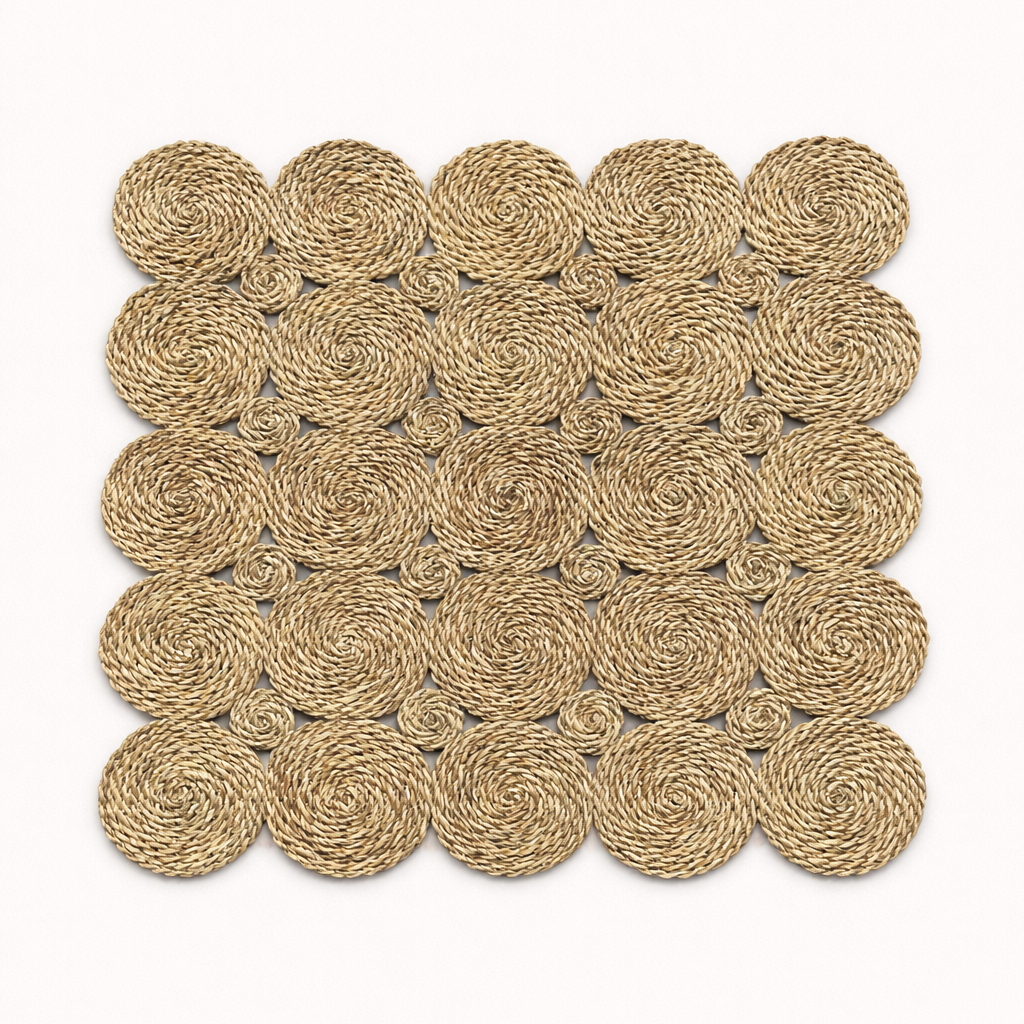 Halfa Geometric Patchwork Square Rug