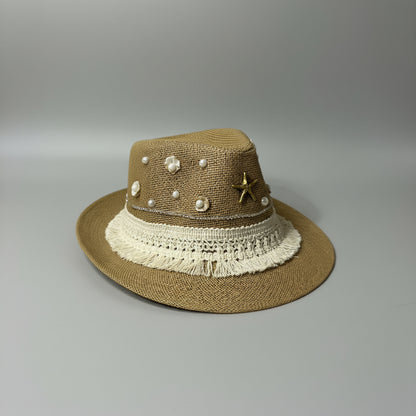 Seaside Fedora Hat - Brown