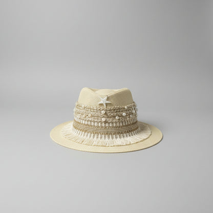 Seaside Fedora Hat - Beige