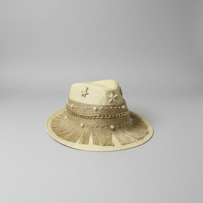 Seaside Fedora Hat - Beige