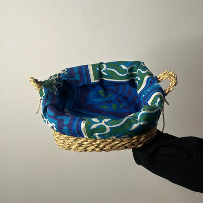 Halfa multipurpose serving plates - Blue Khayamiya