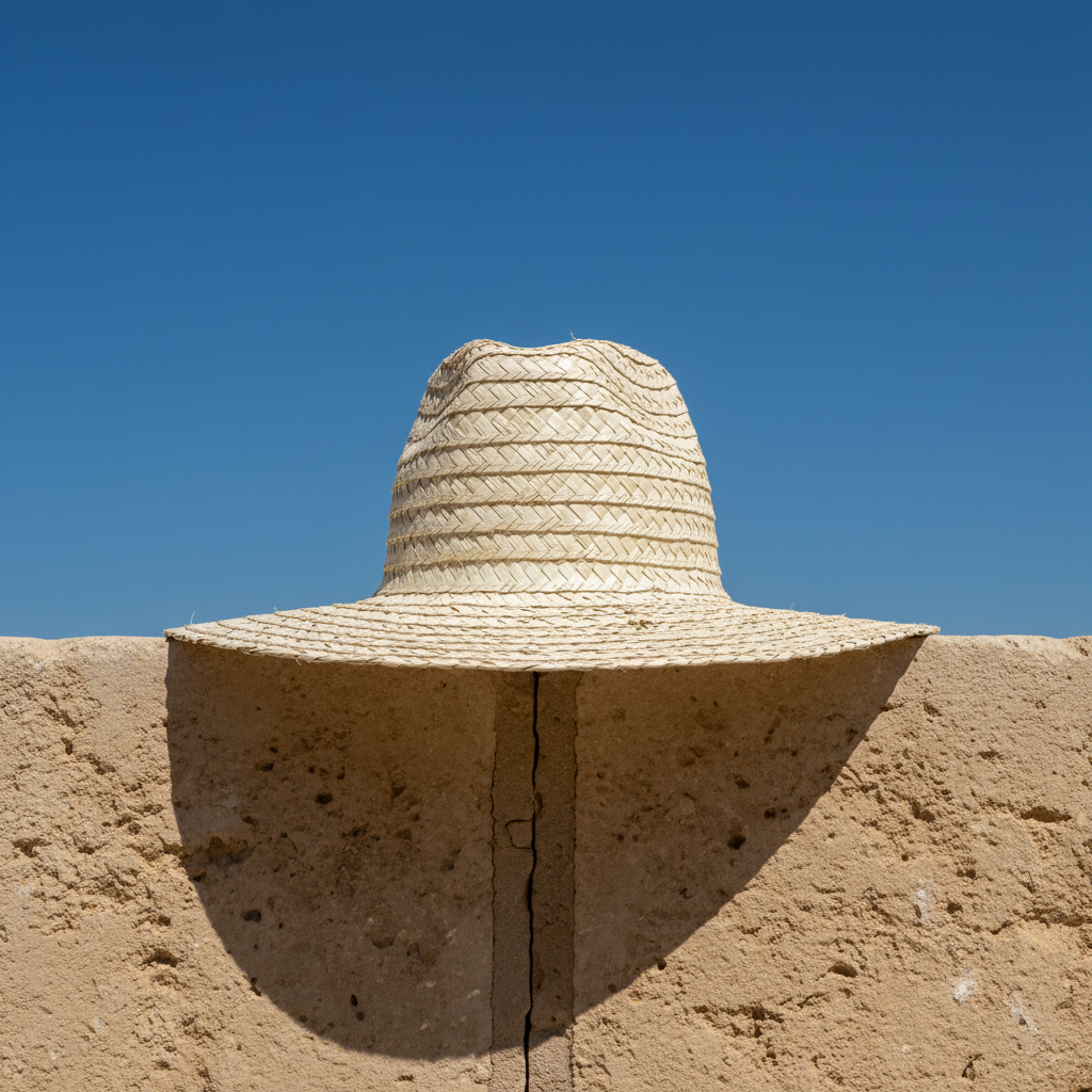 Breeze cowboy hat in handwoven palm leaf — Khoos