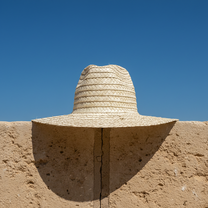 Breeze cowboy hat in handwoven palm leaf — Khoos