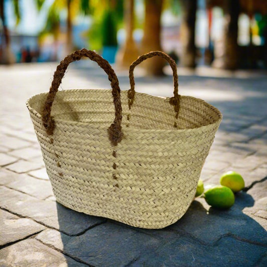 Palm leaves carryall bag