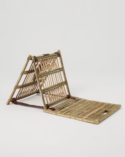 Ala al-Ard low woven table and folding chair set — Khoos