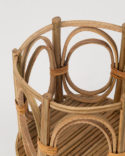 Hayah woven planter basket, view 5 — Khoos