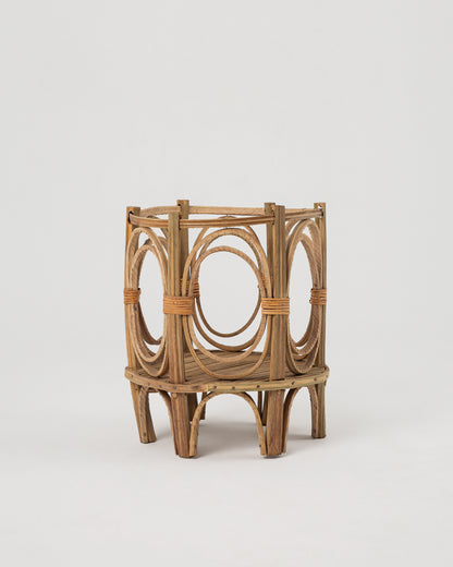 Hayah woven planter basket, view 6 — Khoos