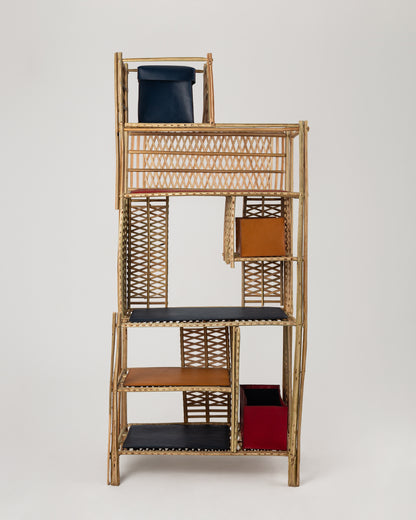 Shades woven shelving unit, view 3 — Khoos