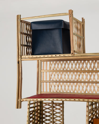 Shades woven shelving unit, view 6 — Khoos
