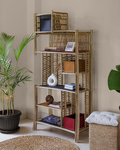 Shades woven shelving unit, view 2 — Khoos