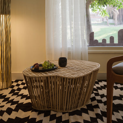 Al Rayan woven side table, view 2 — Khoos