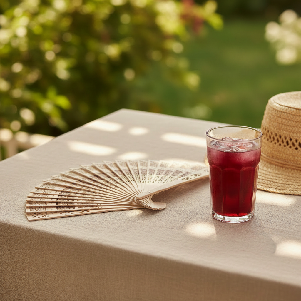 Classical palm hand fan, handmade in Egypt by Khoos