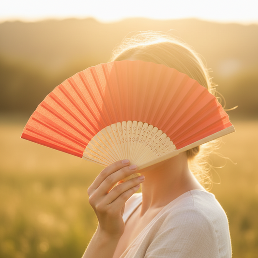 Breeze folding hand fan, additional view — Khoos