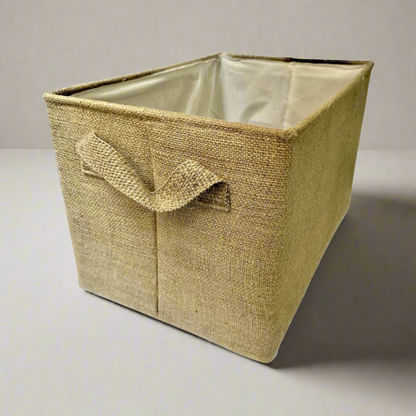 Jute storage basket