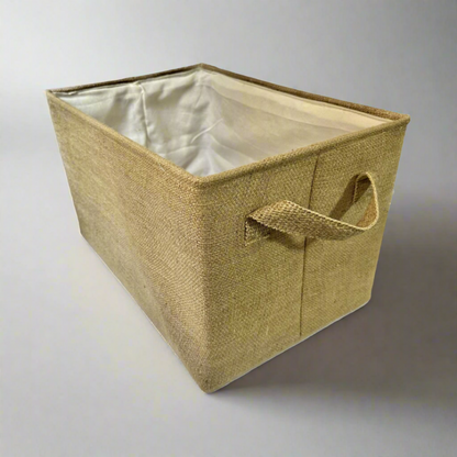 Jute storage basket
