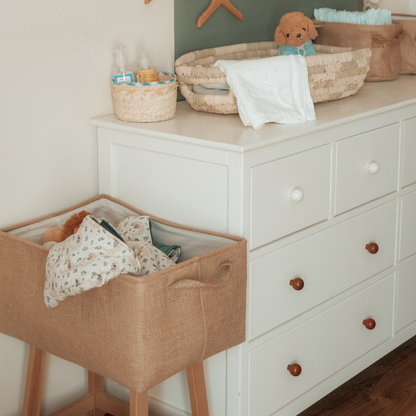 Jute storage basket
