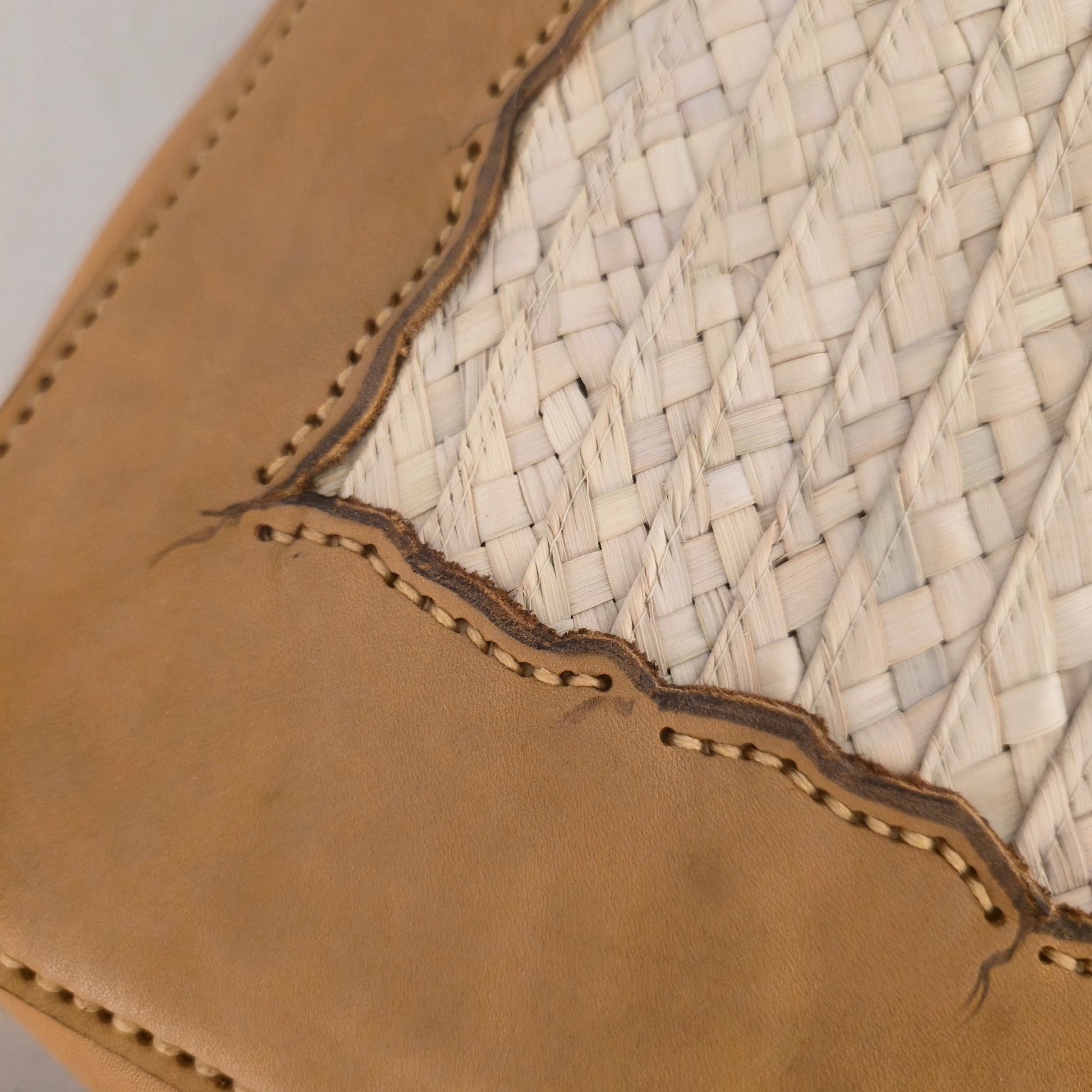 Leather and palm sleeve, detail — Khoos