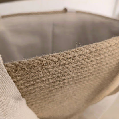 Kolshy handwoven jute tote bag, view 2 — Khoos