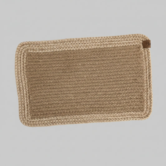 Rectangular jute placemat by Khoos