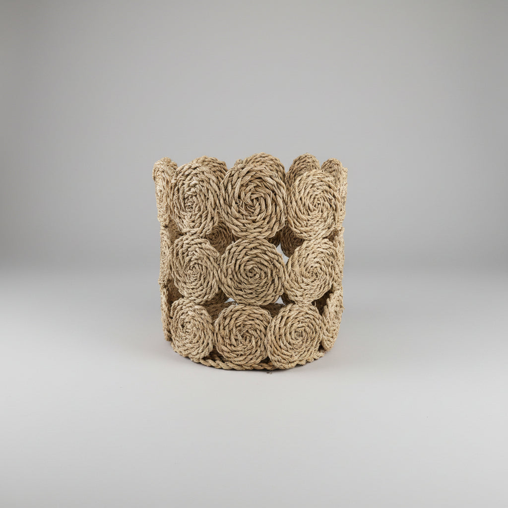 Rope rosette basket, second view — Khoos