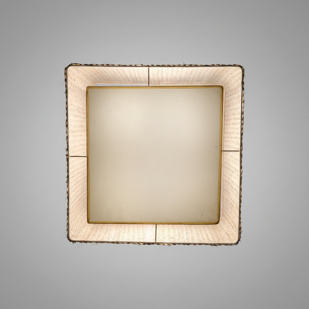 Square woven wall lamp, angled — Khoos