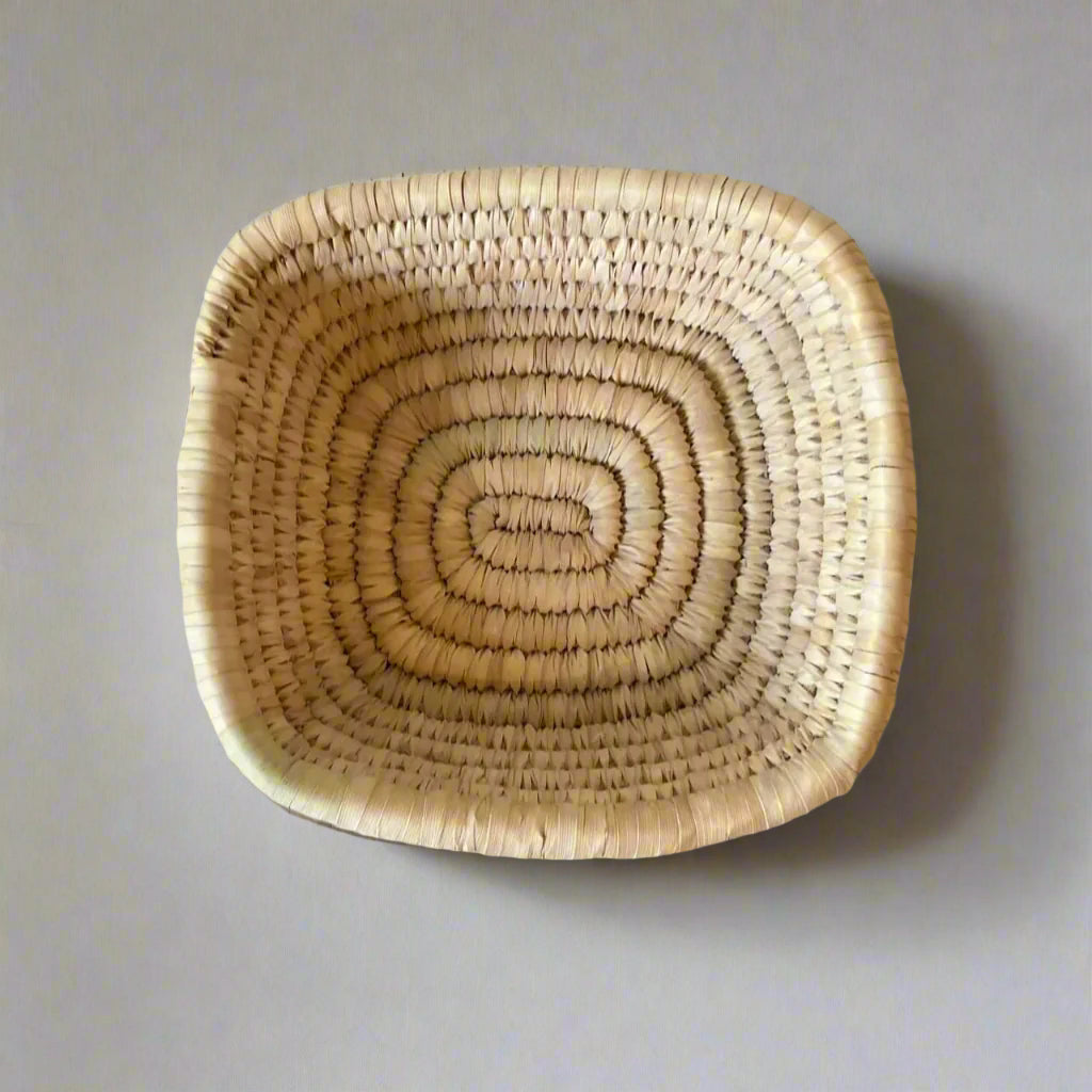 Coiled Palm Leaves Plate