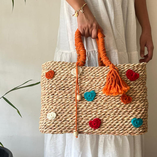 Halfa rectangular bag – Orange Joy