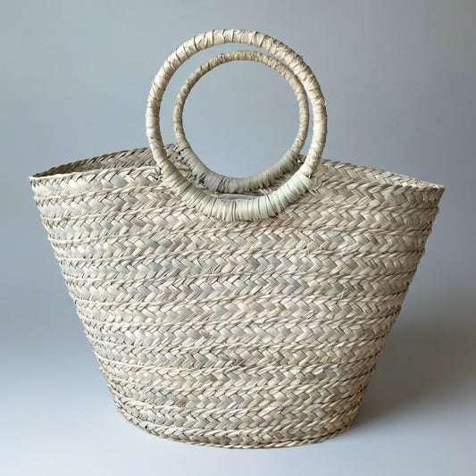 Round ring handle bag