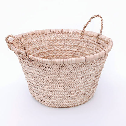 CasaCraft handwoven storage basket, handmade in Egypt — Khoos